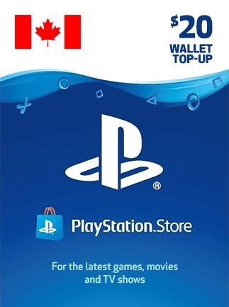 PlayStation Network Gift Card 20 CAD - PSN Canada