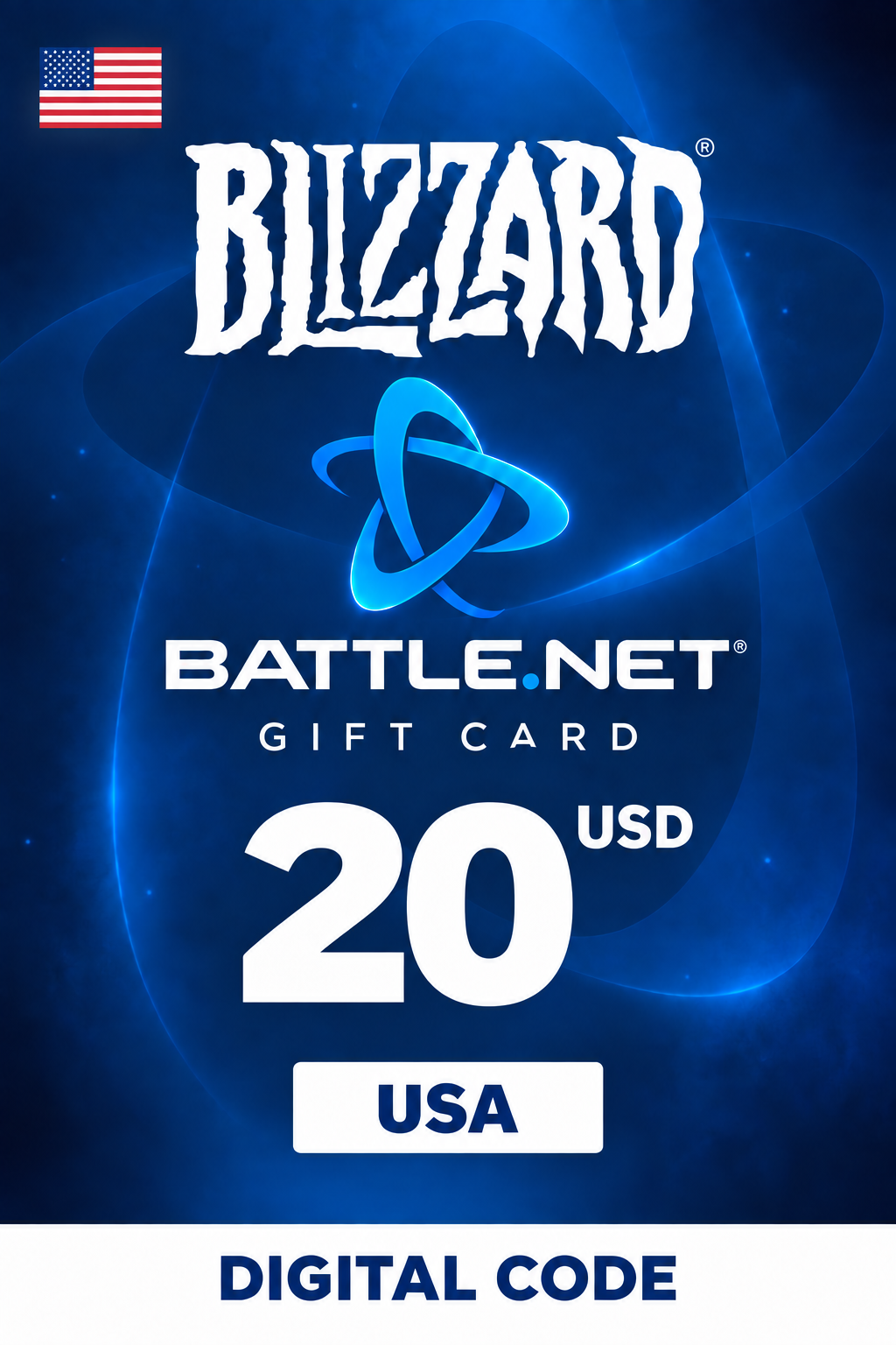 Carte cadeau Blizzard 20 USD Battle.net — États-Unis