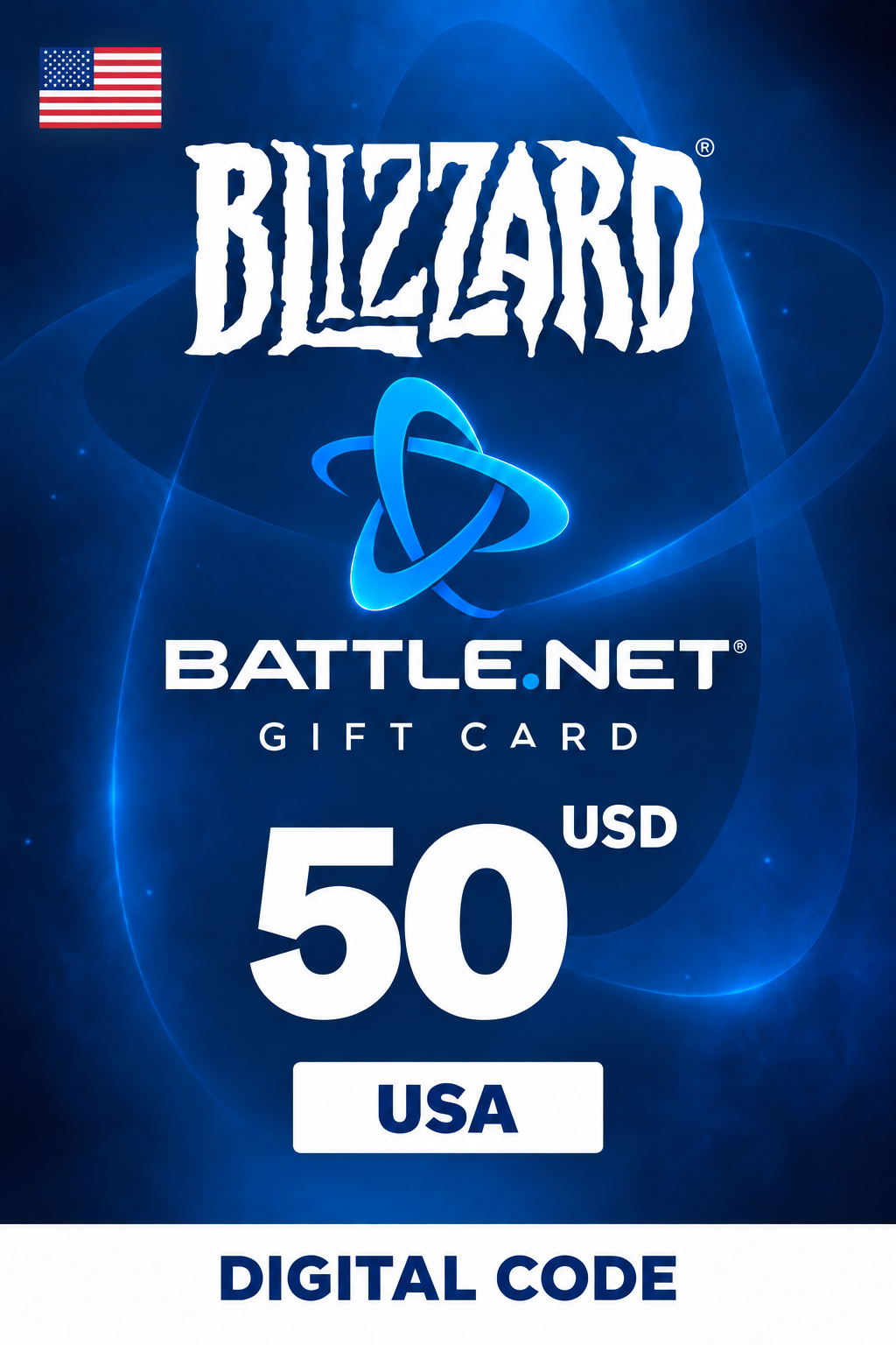Carte cadeau Blizzard 50 USD Battle.net — États-Unis
