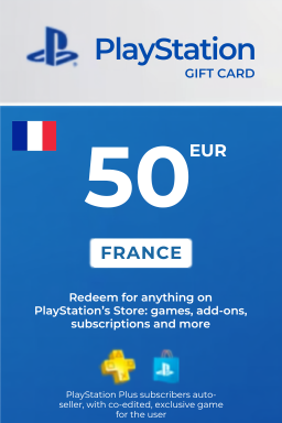 Carte cadeau PlayStation Network 50 EUR — PSN France