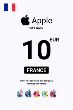 Carte cadeau Apple iTunes 10 EUR — code iTunes — France