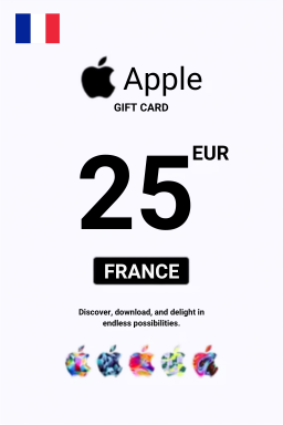 Carte cadeau Apple iTunes 25 EUR — code iTunes — France