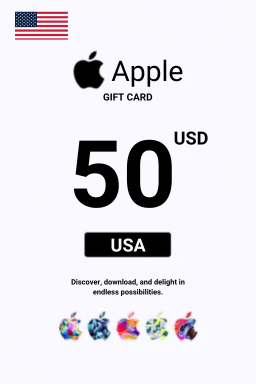 Carte cadeau Apple iTunes 50 USD — code iTunes — États-Unis