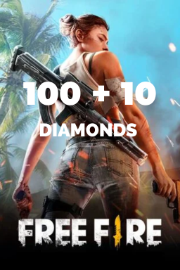 Garena Free Fire 100 + 10 diamants — code — GLOBAL