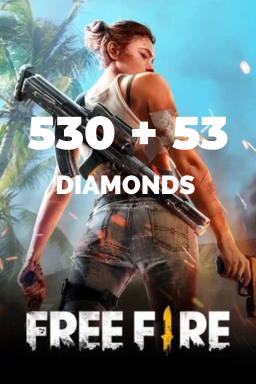 Garena Free Fire 530 + 53 diamants — code Garena — GLOBAL