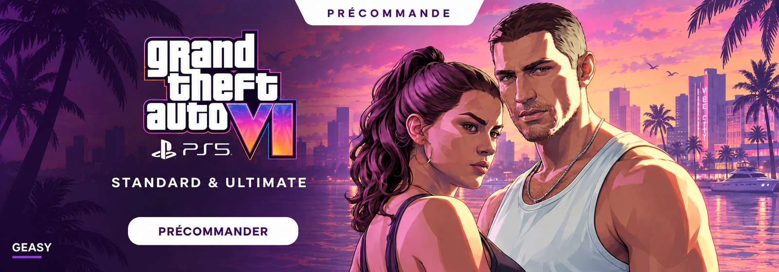 Précommander GTA 6 sur PS5 — éditions Standard et Ultimate