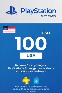 Carte cadeau PlayStation Network 100 USD — PSN États-Unis