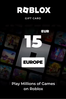 Carte cadeau Roblox 15 EUR — code Roblox — Europe