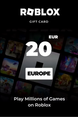 Carte cadeau Roblox 20 EUR — code Roblox — Europe