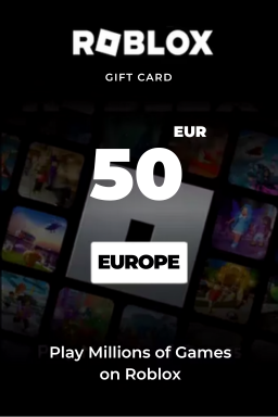 Carte cadeau Roblox 50 EUR — code Roblox — Europe