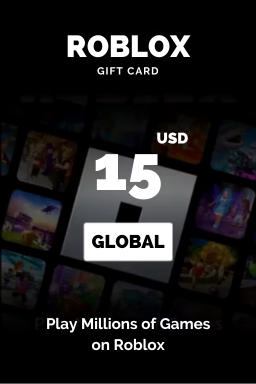 Carte cadeau Roblox 15 USD — code Roblox — États-Unis : 1200 Robux