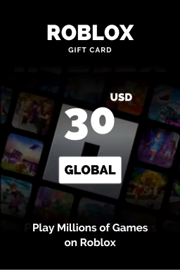 Carte cadeau Roblox 30 USD — code Roblox — États-Unis : 2500 Robux