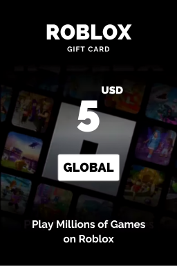 Carte cadeau Roblox 5 USD — code Roblox — États-Unis : 400 Robux