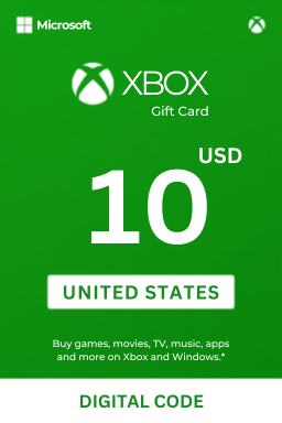 Carte cadeau Xbox Live 10 USD — États-Unis