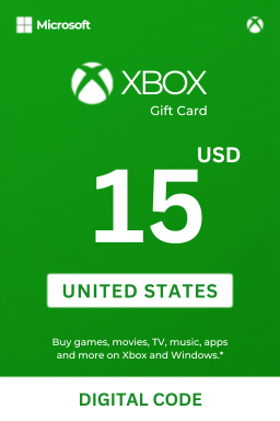 Carte cadeau Xbox Live 15 USD — États-Unis