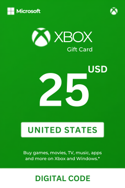 Carte cadeau Xbox Live 25 USD — États-Unis