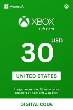 Carte cadeau Xbox Live 30 USD — États-Unis