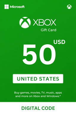 Carte cadeau Xbox Live 50 USD — États-Unis